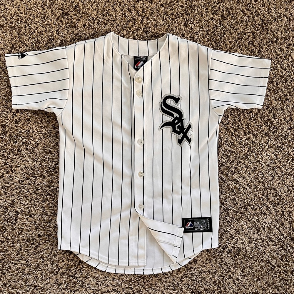 Youth Majestic Vintage Ventura Chicago White Sox Jersey Size Medium 10/12‎
